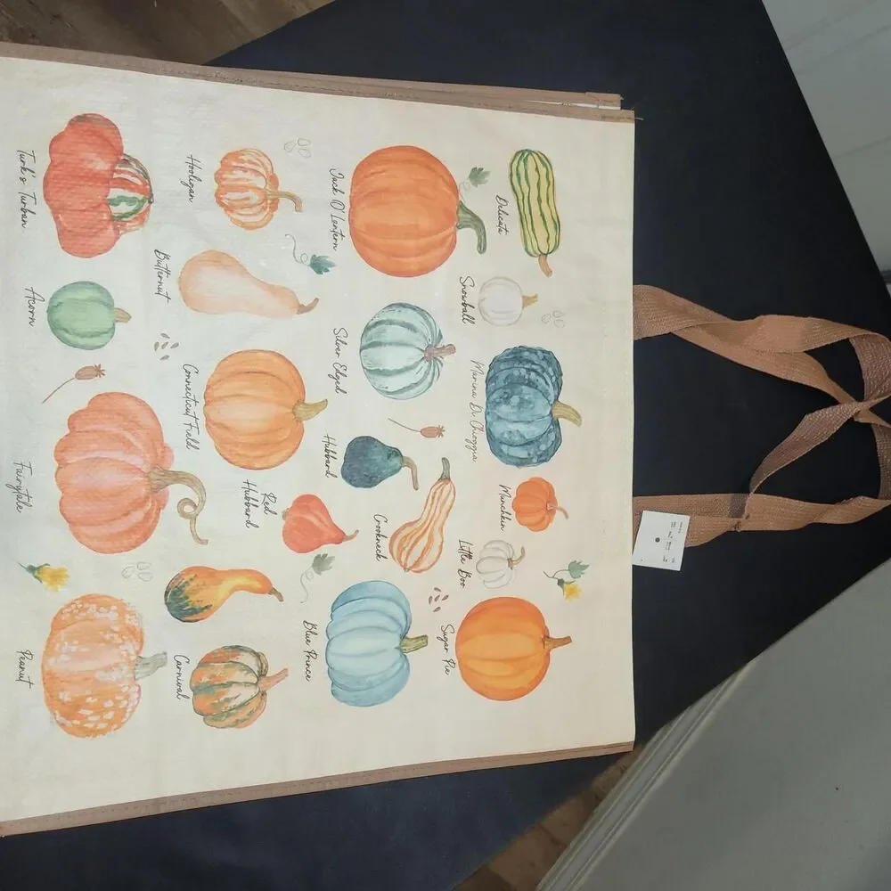 Fall pumkins reusable shopping bag Women's multi Bag